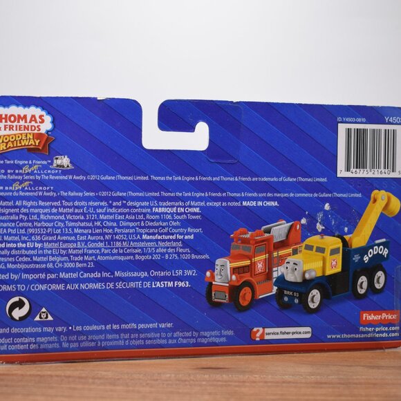 Race to the Rescue Flynn Fire Truck and Butch Thomas & Friends Wooden Railway - Picture 8 of 8